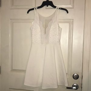 White Party Dress by Lulus